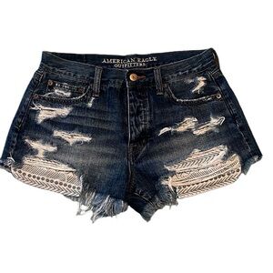 American Eagle Distressed Vintage Hi-Rise Festival Size 4